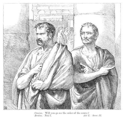 Cassius and Brutus | Victorian Illustrated Shakespeare Archive