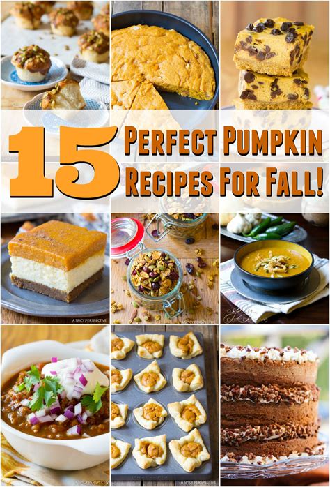 15 Perfect Pumpkin Recipes for Fall - A Spicy Perspective