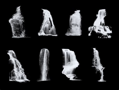 30 Waterfall Overlays Separate PNG Files High Resolution | Etsy