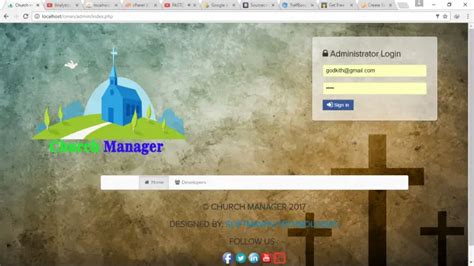 Church Management System using PHP with Source Code | SourceCodester