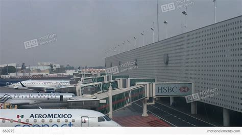 Mexico City Benito Juarez Airport Terminal 2 07 Stock video footage | 669275