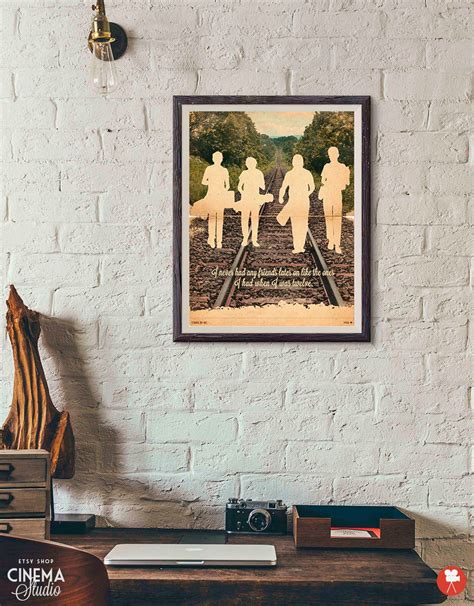 Stand by Me Movie Poster / Stand by Me Print / Vintage Style Magazine / Retro Print / Stephen ...