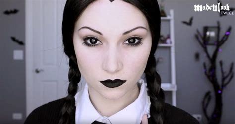 Wednesday Addams | Halloween Makeup Tutorial - Easy & Quick 10 Minute Scary Look by Makeup ...