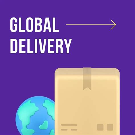 Premium Vector | Global delivery express logistic shipment service social media post design ...