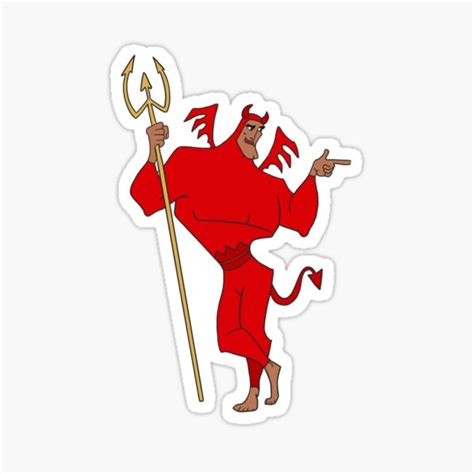 "Kronk Emperors New Groove Devil" Sticker for Sale by nomeremortal | Redbubble