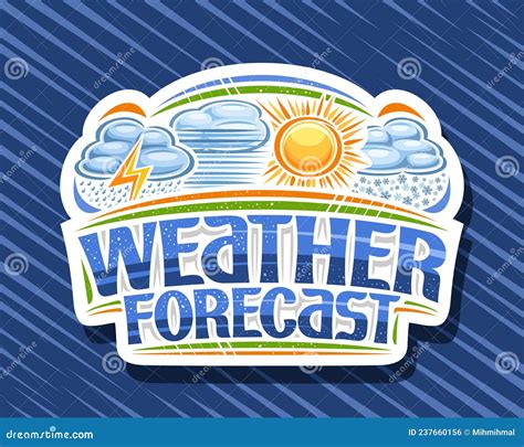 Vector Logo for Weather Forecast Stock Vector - Illustration of ...