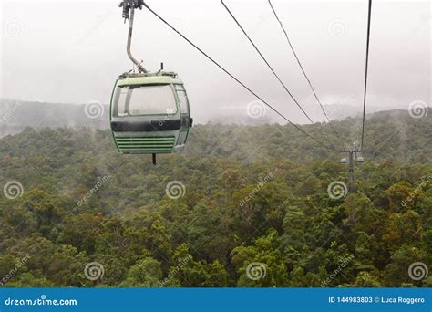 A Gondola Over the Rainforest. Skyrail Rainforest Cableway. Kuranda. Queensland. Australia Stock ...