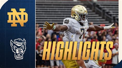 Notre Dame Football Highlights: Irish Storm Past NC State With Huge 4th ...