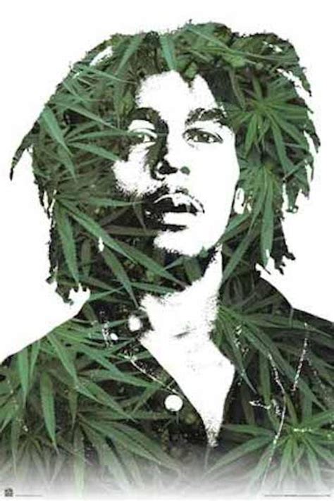 Bob Marley - Weed Leaf - Poster – TrippyStore