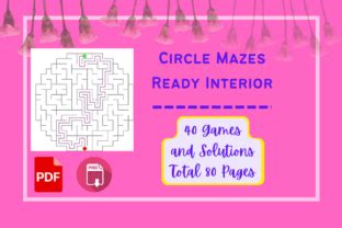 Easy Circle Mazes Graphic by Creative Interior · Creative Fabrica