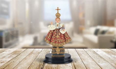 ICE ARMOR 5"H Infant Jesus of Prague Statue Child Jesus of Prague Holy ...