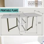 DIY Folding Craft Table or Foldable Desk | Remodelaholic