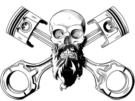 Commission - Bearded Skull by KingVego on DeviantArt