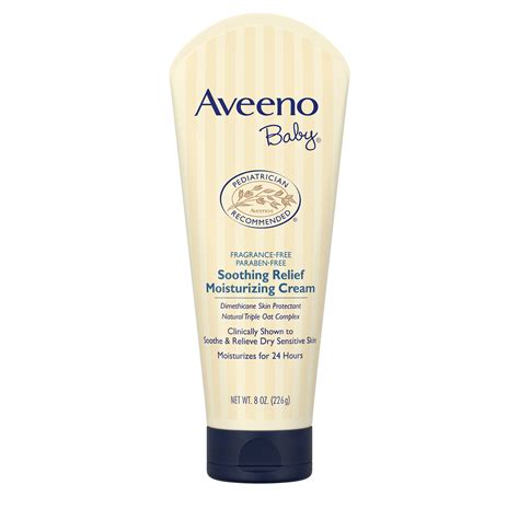 Aveeno Baby Soothing Relief Moisturizing Cream with Natural Oat Complex, 8 oz - Walmart.com ...