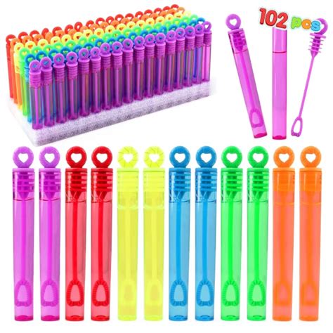 Awesome 102pcs Circle Mini Bubble Wands Bulk