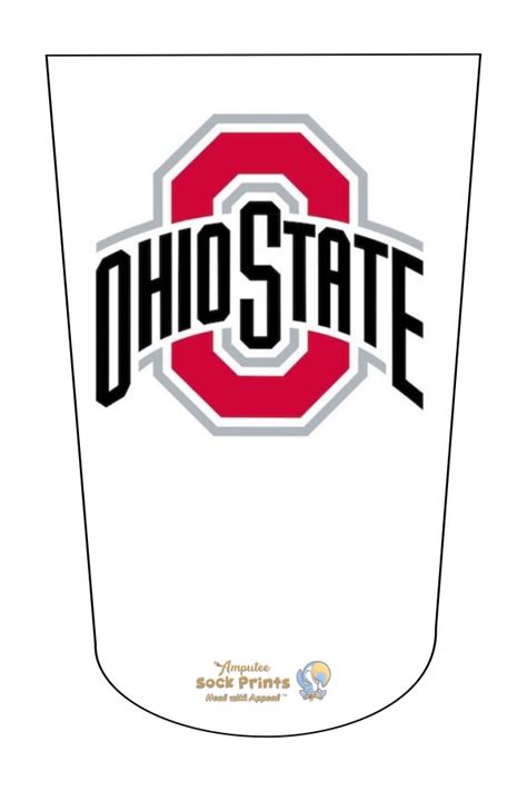 Amputee Sock “Ohio State college logo V1” 3ply Prosthetic Sock ...