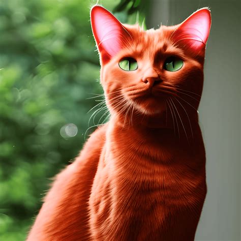 Cat with Red Hair · Creative Fabrica