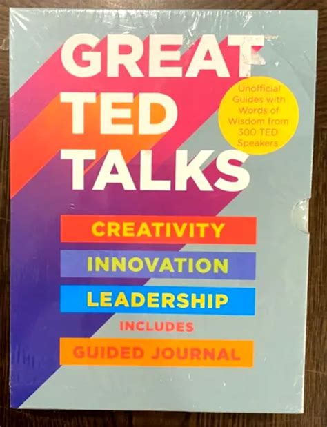 VINTAGE A GREAT TED TALKS Box Set 3 Book Set and Guided Journal $14.99 - PicClick