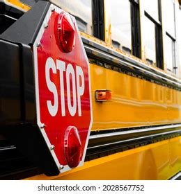 Yellow School Bus Stop Sign Stock Photo 2028567752 | Shutterstock