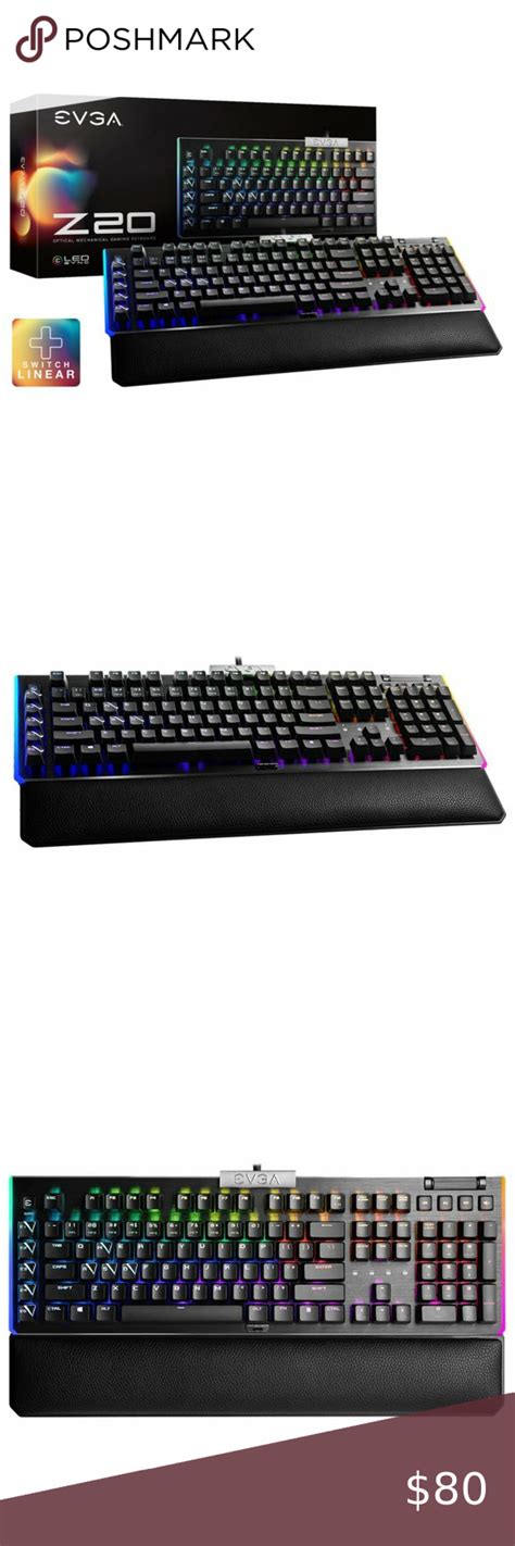 Evga z20 rgb optical mechanical gaming keyboard linear switch rgb ...