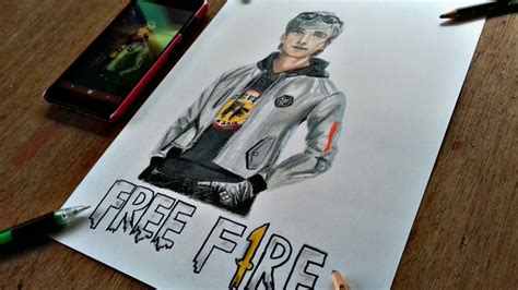 Garena Free Fire Pencil Drawing