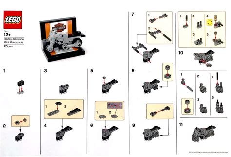 Brickfinder - LEGO Harley-Davidson Mini Motorcycle Instructions!