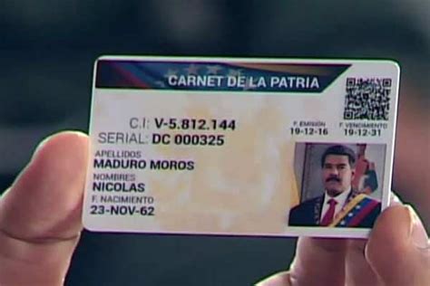 Carnet de la patria para que sirve?