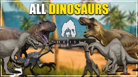 ALL DINOSAURS IN THE ISLE EVRIMA! - YouTube