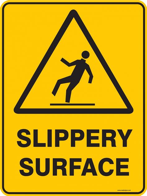 Warning Sign - SLIPPERY SURFACE - Ready Signs