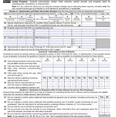 Printable Form For Irs Fm 4562 - Printable Forms Free Online