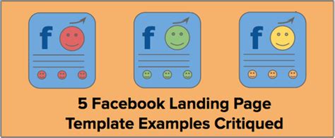 5 Facebook Landing Page Template Examples Critiqued