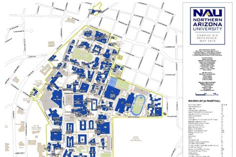 Northern Arizona University Campus Map