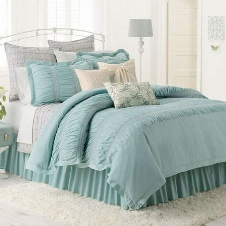 LC Lauren Conrad Lily Reversible Comforter Set Pretty Blue Twin/Twin XL Bed 2 Pc - Walmart.com