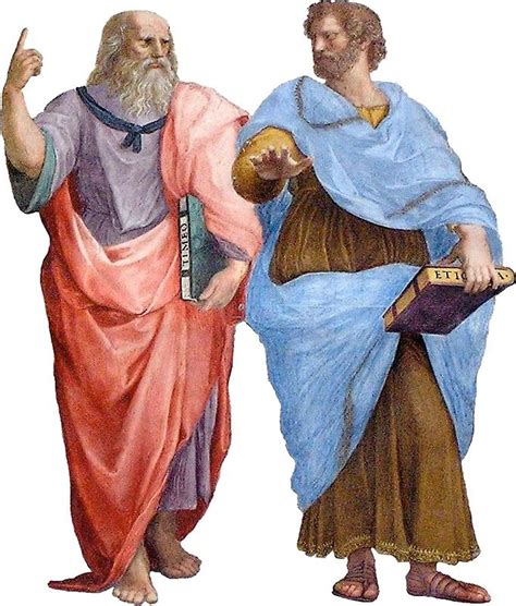 "Plato and Aristotle " Sticker for Sale by tree-of-sorts | Pinturas ...