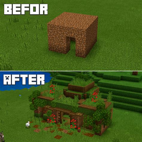 Made an improvement. Btw do you remember the dirt house 🤣 : Minecraft ...