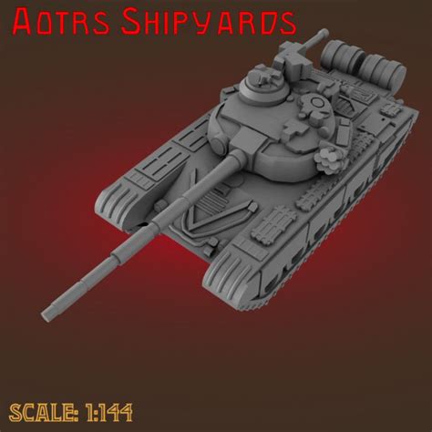 3D Printable MG144-R07E T72B by Aotrs Shipyards