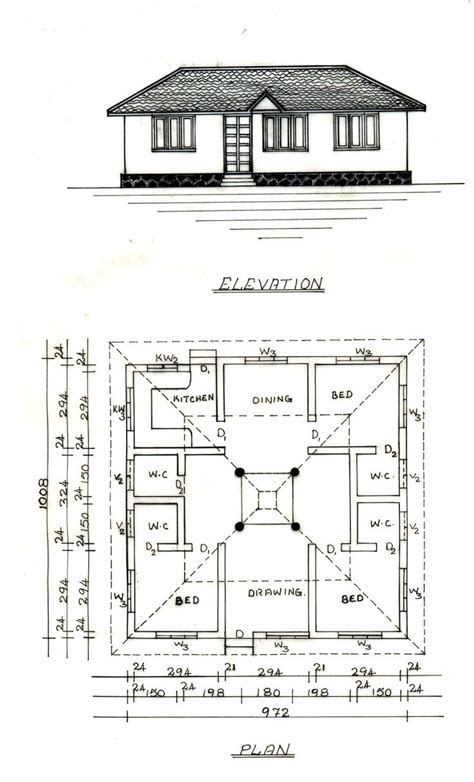 نتيجة بحث الصور عن ‪nalukettu house plan‬‏ | Model house plan, Indian house plans, Village house ...