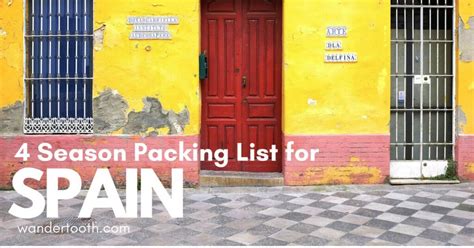 The Only Spain Packing List You'll Need: What to Pack for Spain for All Seasons