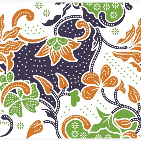 Hand Drawn Decorative Batik Pattern With Abstract Flowers | Abstract flowers, Batik pattern, How ...