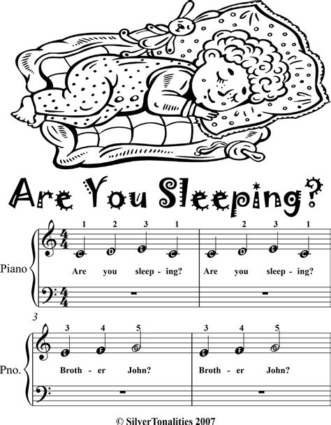 Are You Sleeping Beginner Piano Sheet Music eBook by Traditional ...