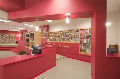 Southeast Middle School Library | Alexander Design Studio | School library design, Middle school ...