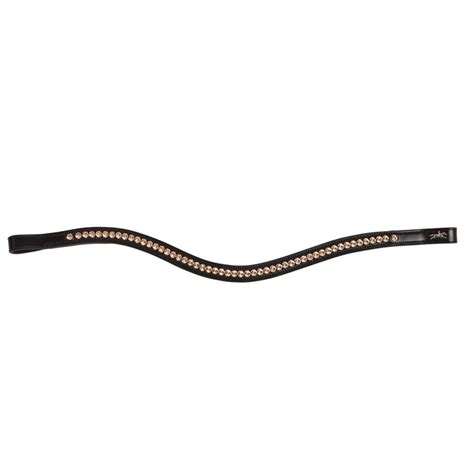 Schockemohle Browband Diamond Select Limited Headband, Black/Peach – Dapper Horse