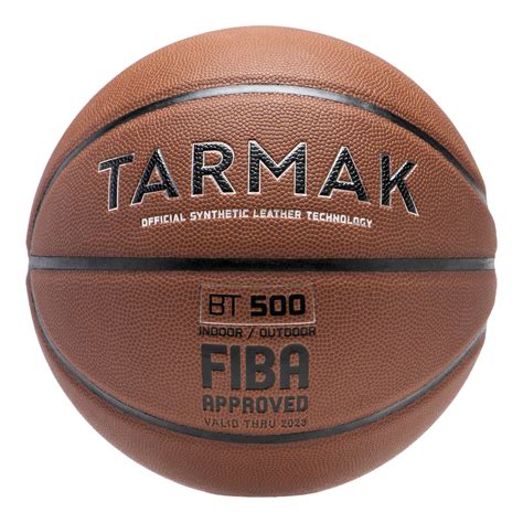 Size 7 Basketball BT500 - Brown/FIBA