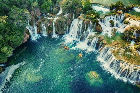 Premium Photo | Waterfalls at krka