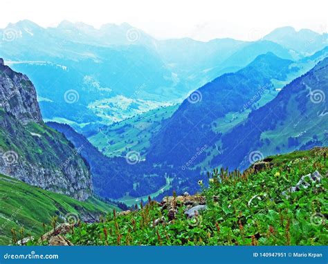 Thur River Valley in the Toggenburg Region Stock Image - Image of ...