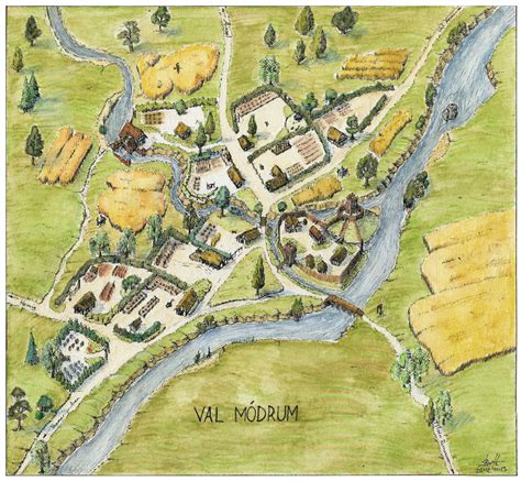 Val Modrum village map by Brian-van-Hunsel on DeviantArt