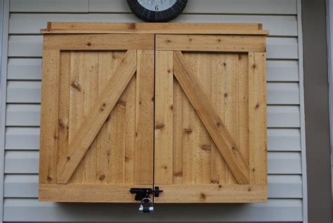 Outdoor TV cabinet made from cedar. Built for a 42" TV. Outdoor Wood, Outdoor Grill, Diy Outdoor ...