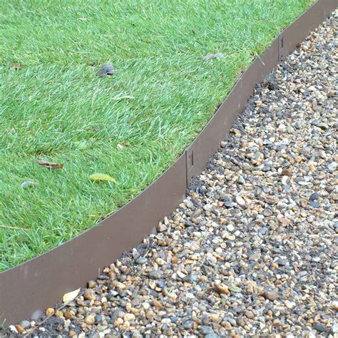 Brown Flexible Steel Lawn Edging - Harrod Horticultural (UK)