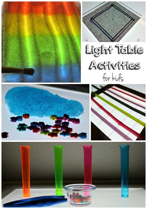 Light Play Activities For Kids! Light Table, Black Light & More ...