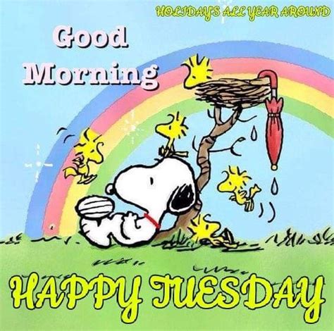 Happy Tuesday | Good morning snoopy, Snoopy quotes, Good morning happy